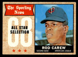 1968 Topps Baseball #363 Rod Carew A.S. Twins EX-MT 539836