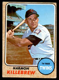 1968 Topps Baseball #220 Harmon Killebrew Twins VG-EX 539843