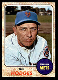 1968 Topps Baseball #027 Gil Hodges Mets VG-EX 539844