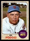 1968 Topps Baseball #027 Gil Hodges Mets VG-EX 539845