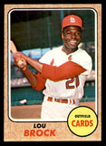 1968 Topps Baseball #520 Lou Brock Cardinals EX-MT 539860