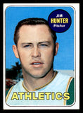 1969 Topps Baseball #235 Catfish Hunter A's EX-MT 539888