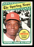1969 Topps Baseball #428 Lou Brock A.S. Cardinals VG-EX 539893