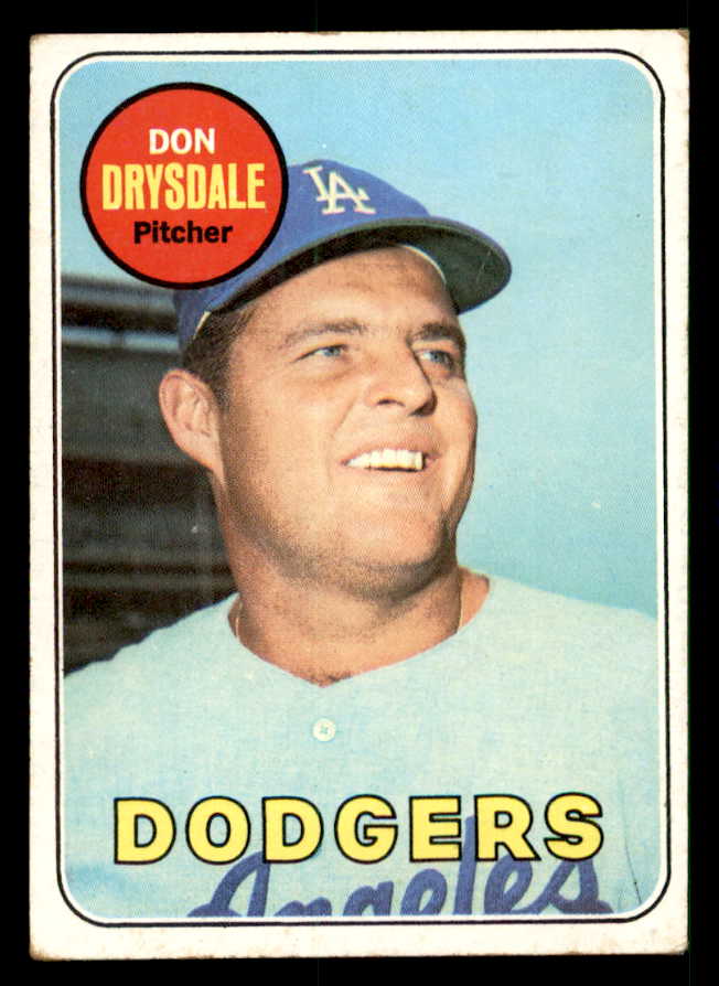 1969 Topps Baseball #400 Don Drysdale Dodgers VG-EX 539900