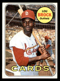 1969 Topps Baseball #085 Lou Brock Cardinals EX-MT 539903
