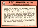 1969 Topps Baseball #539 Ted Williams Mike Epstein VG-EX 539912