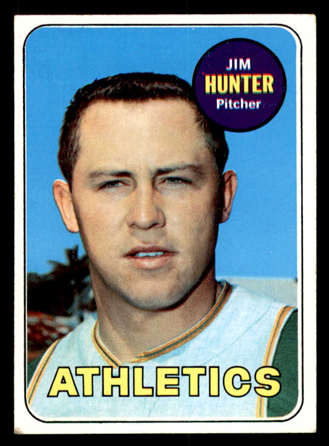 1969 Topps Baseball #235 Catfish Hunter A's VG-EX 539924