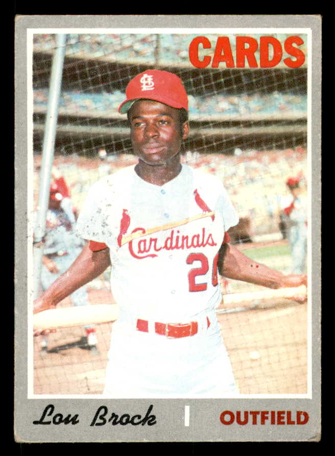 1970 Topps Baseball #330 Lou Brock Cardinals VG-EX 539932