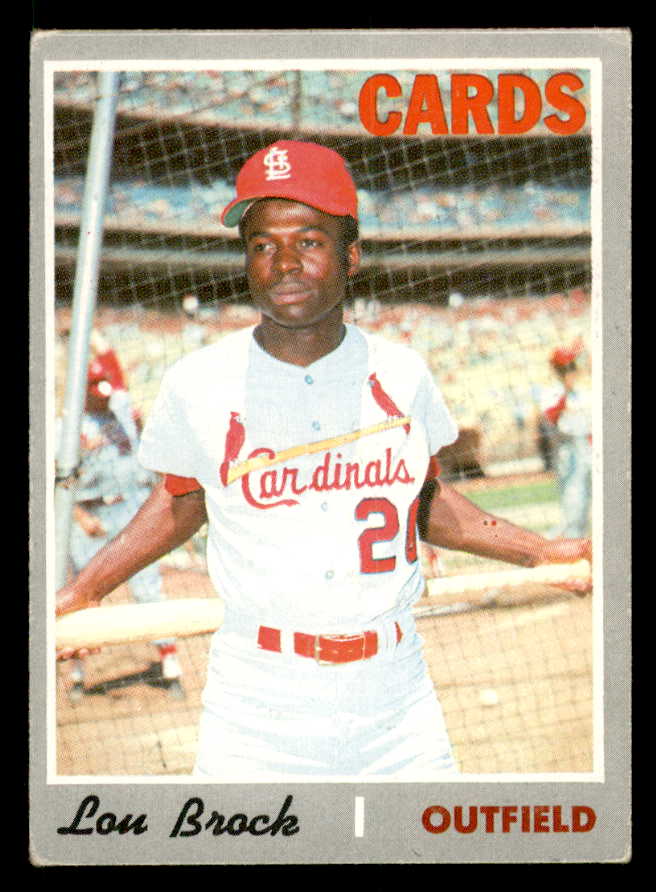 1970 Topps Baseball #330 Lou Brock Cardinals VG-EX 539933