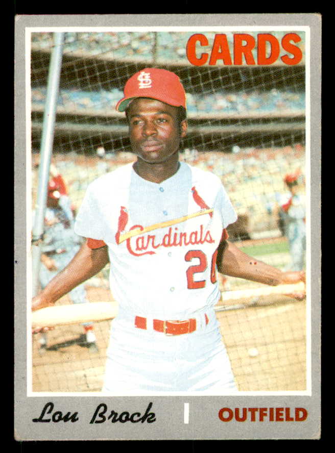 1970 Topps Baseball #330 Lou Brock Cardinals VG-EX 539934