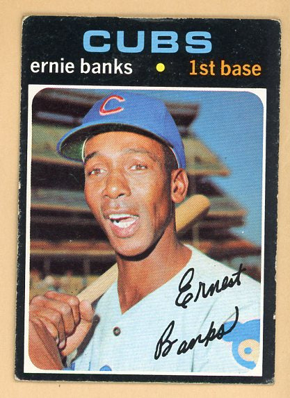 1971 Topps Baseball #525 Ernie Banks Cubs VG-EX 540001