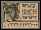 1971 Topps Baseball #230 Willie Stargell Pirates EX 540009