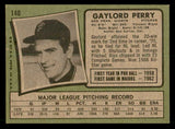 1971 Topps Baseball #140 Gaylord Perry Giants EX-MT 540010