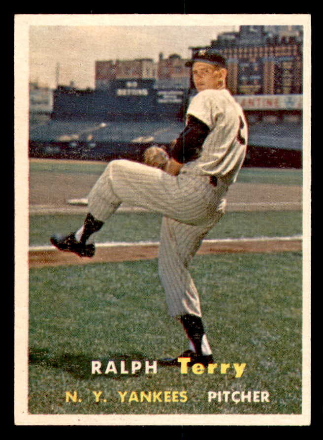 1957 Topps Baseball #391 Ralph Terry Yankees EX-MT 540014