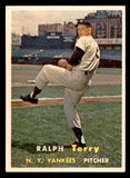 1957 Topps Baseball #391 Ralph Terry Yankees EX-MT 540014