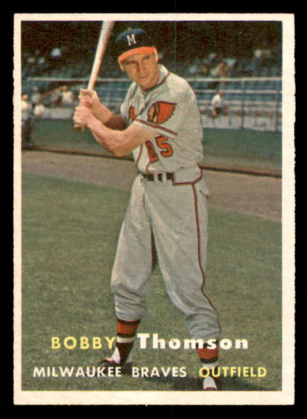 1957 Topps Baseball #262 Bobby Thomson Braves EX-MT 540015