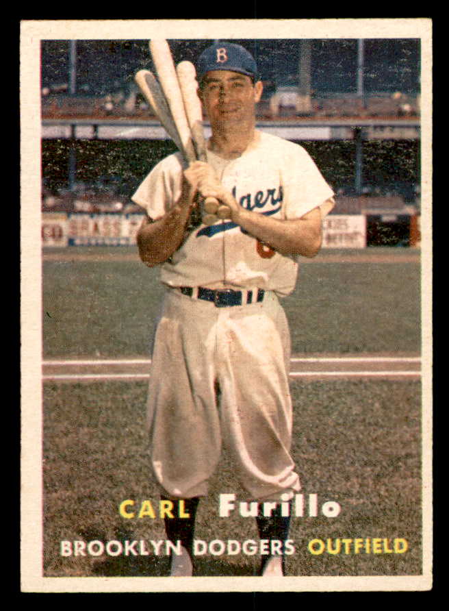 1957 Topps Baseball #045 Carl Furillo Dodgers EX-MT 540022