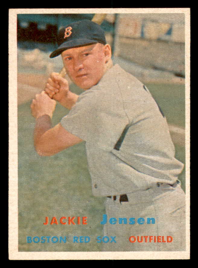 1957 Topps Baseball #220 Jackie Jensen Red Sox EX-MT 540024