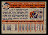 1957 Topps Baseball #115 Jim Gilliam Dodgers EX-MT 540025