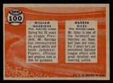 1957 Topps Baseball #100 Warren Giles William Harridge EX-MT 540028