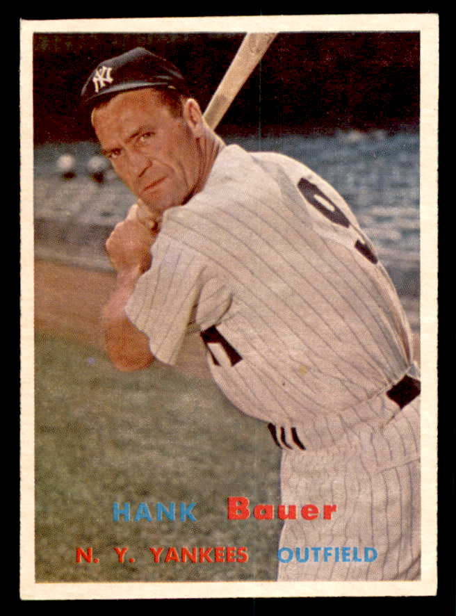 1957 Topps Baseball #240 Hank Bauer Yankees EX+/EX-MT 540030