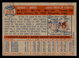 1957 Topps Baseball #201 Sandy Amoros Dodgers EX-MT 540033