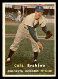 1957 Topps Baseball #252 Carl Erskine Dodgers EX-MT 540034