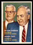 1957 Topps Baseball #100 Warren Giles William Harridge EX-MT 540036
