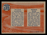 1957 Topps Baseball #100 Warren Giles William Harridge EX-MT 540036