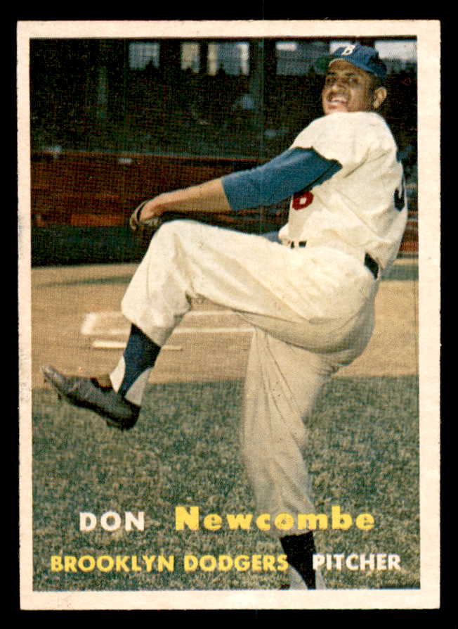 1957 Topps Baseball #130 Don Newcombe Dodgers NR-MT 540039