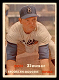 1957 Topps Baseball #284 Don Zimmer Dodgers EX 540040