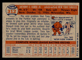 1957 Topps Baseball #312 Tony Kubek Yankees EX 540041