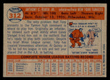1957 Topps Baseball #312 Tony Kubek Yankees EX+/EX-MT 540043