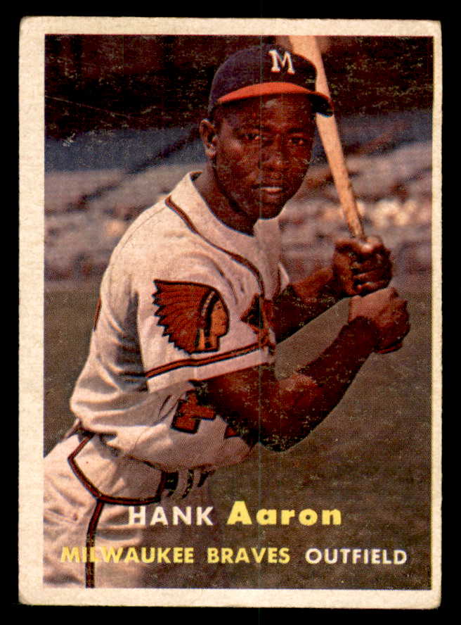 1957 Topps Baseball #020 Hank Aaron Braves VG 540052