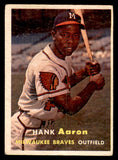 1957 Topps Baseball #020 Hank Aaron Braves VG 540052