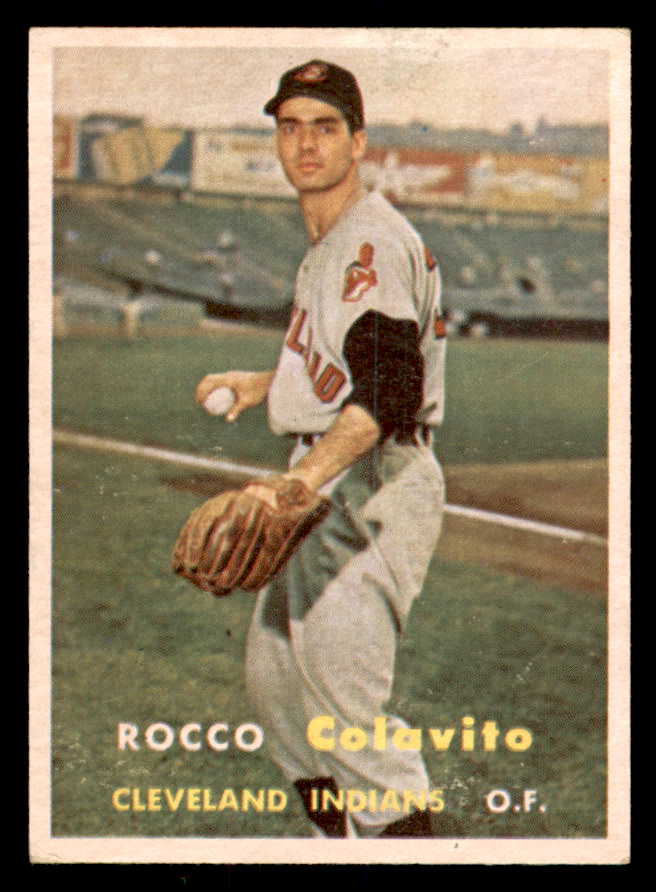 1957 Topps Baseball #212 Rocky Colavito Indians EX 540054