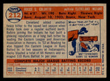 1957 Topps Baseball #212 Rocky Colavito Indians EX 540054