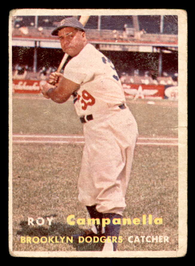 1957 Topps Baseball #210 Roy Campanella Dodgers VG 540063