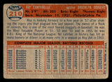 1957 Topps Baseball #210 Roy Campanella Dodgers VG 540063