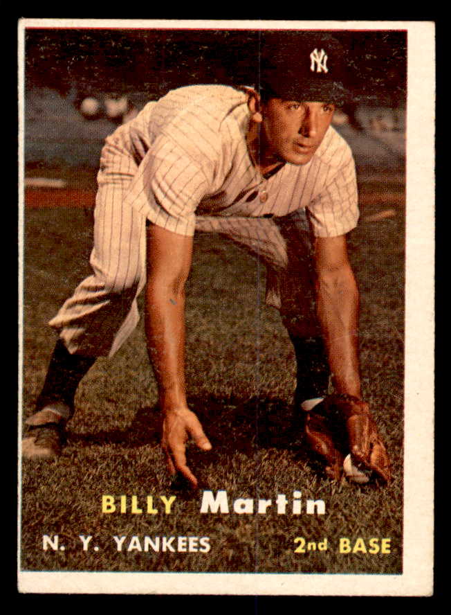 1957 Topps Baseball #062 Billy Martin Yankees EX 540074