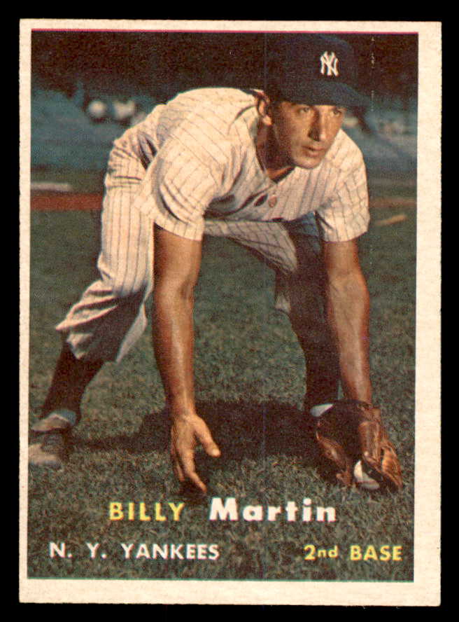 1957 Topps Baseball #062 Billy Martin Yankees EX+/EX-MT 540075