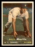 1957 Topps Baseball #062 Billy Martin Yankees VG-EX 540076