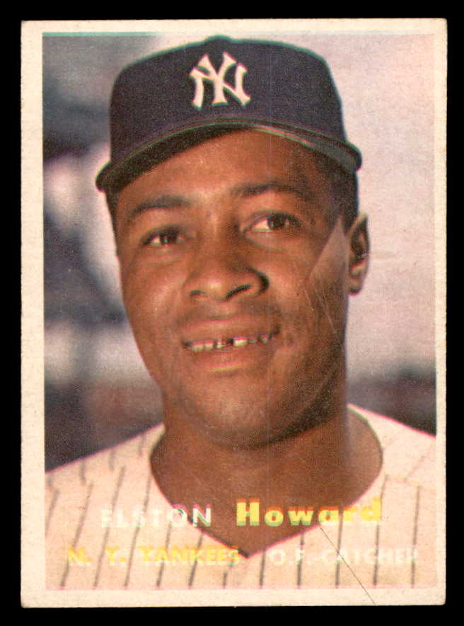 1957 Topps Baseball #082 Elston Howard Yankees EX+/EX-MT 540079