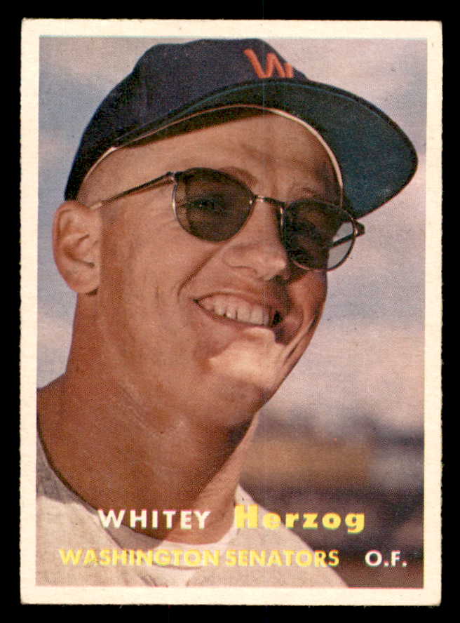 1957 Topps Baseball #029 Whitey Herzog Senators EX-MT 540080