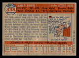 1957 Topps Baseball #338 Jim Bunning Tigers VG-EX 540084
