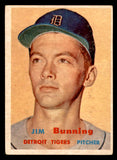1957 Topps Baseball #338 Jim Bunning Tigers VG-EX 540085