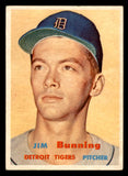 1957 Topps Baseball #338 Jim Bunning Tigers EX 540086