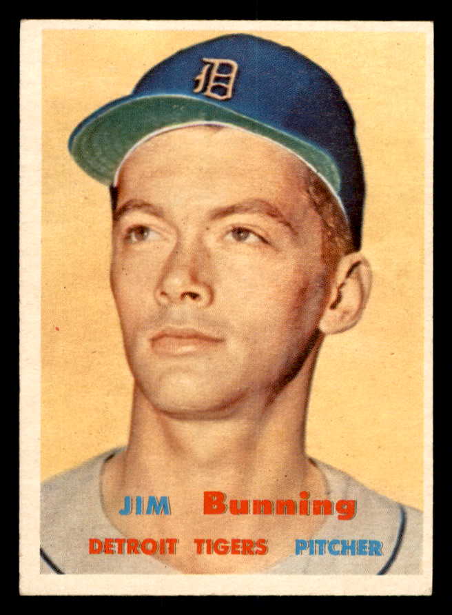 1957 Topps Baseball #338 Jim Bunning Tigers EX+/EX-MT 540087
