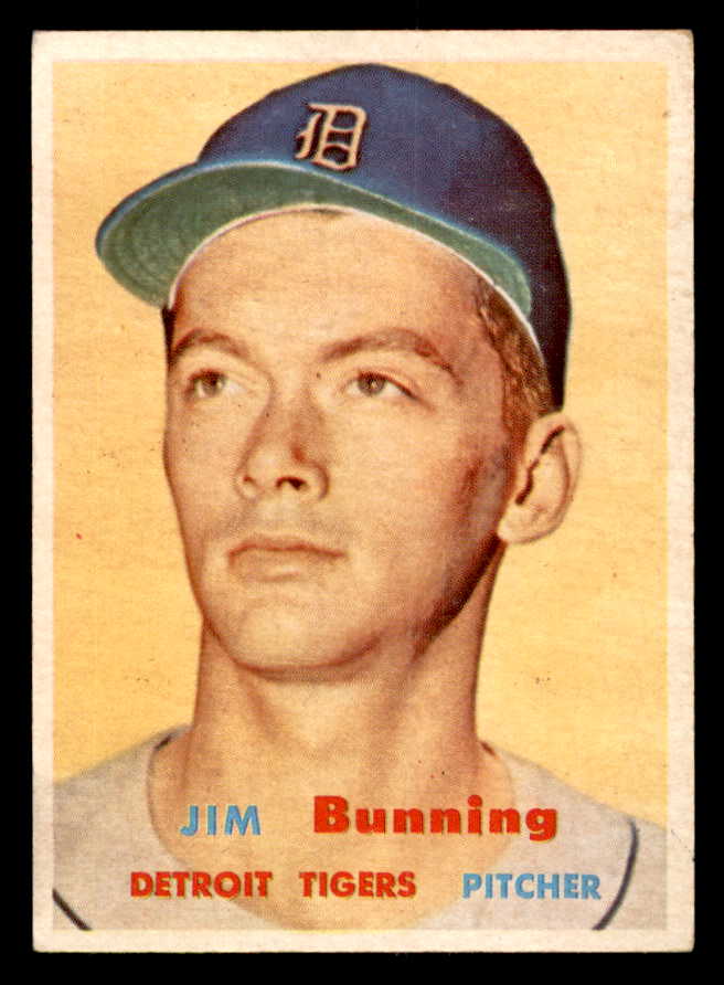 1957 Topps Baseball #338 Jim Bunning Tigers EX+/EX-MT 540088