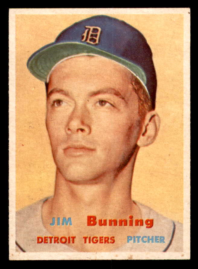 1957 Topps Baseball #338 Jim Bunning Tigers EX-MT 540089
